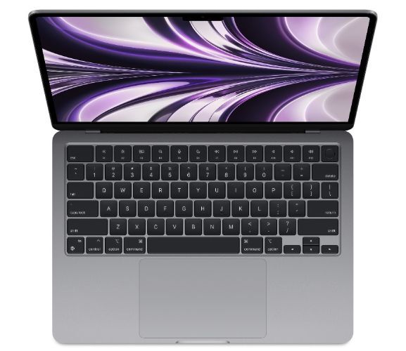 MacBook Air (2022) 13.6-inch - Space Grey - Apple M2 Chip: 8-Core CPU/10-Core GPU - 8GB RAM - SSD 512GB