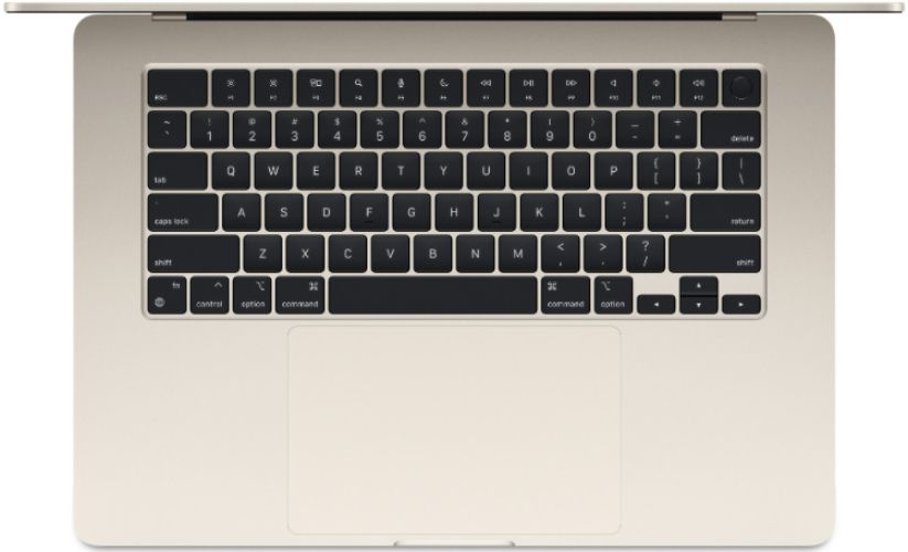 MacBook Air (2023) 15.3-inch - Starlight - Apple M2 Chip: 8-Core CPU/10-Core GPU - 8GB RAM - SSD 256GB