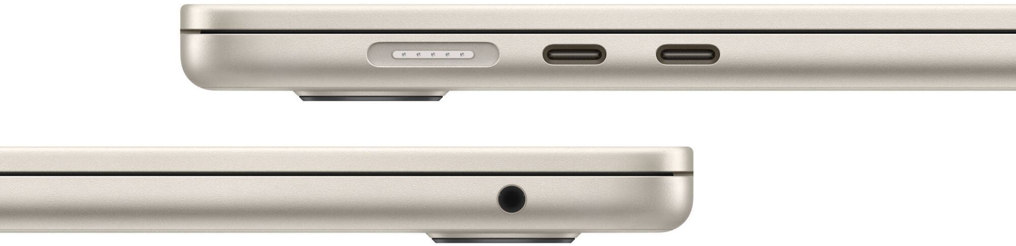 MacBook Air (2024) 13.6-inch - Starlight - Apple M3 Chip: 8-Core CPU/8-Core GPU - 8GB RAM - SSD 256GB