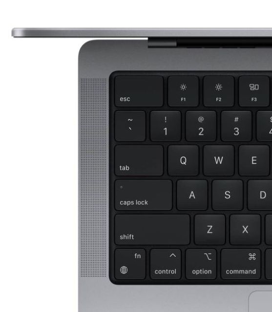 MacBook Pro (2021) 14-inch - Space Grey - Apple M1 Pro chip: 8-Core CPU/14-Core GPU - 16GB RAM - SSD 512GB