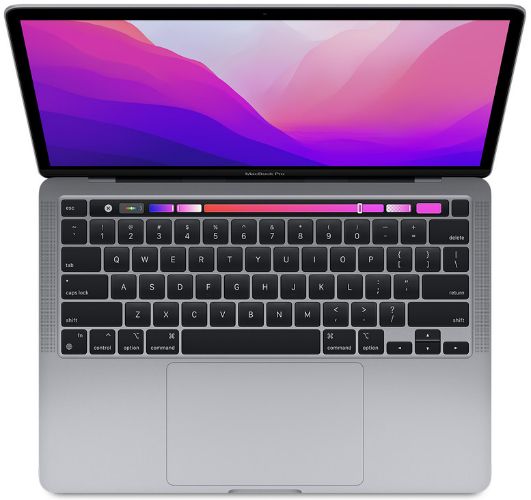 MacBook Pro (2022) 13.3-inch - Space Grey - Apple M2 chip: 8-Core/10-Core GPU - 8GB RAM - SSD 256GB