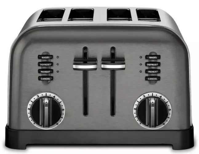 Cuisinart Classic 4-Slice Toaster (CPT-180BKS) - Black/Stainless Steel