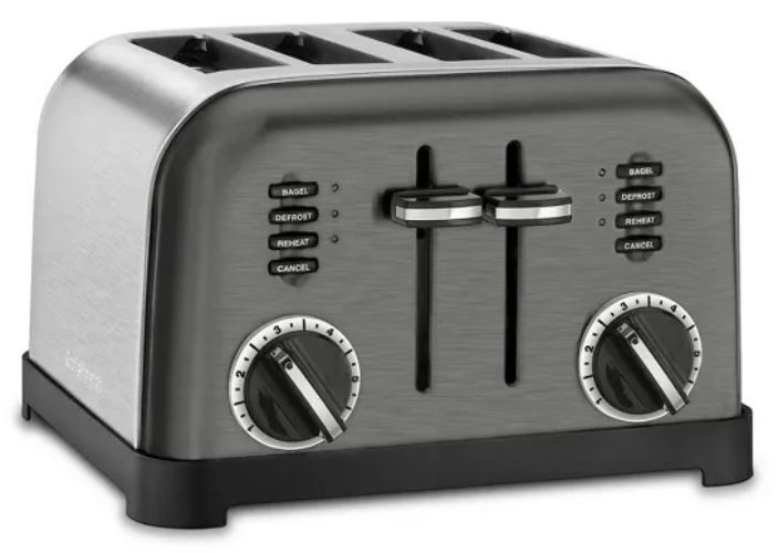 Cuisinart Classic 4-Slice Toaster (CPT-180BKS) - Black/Stainless Steel