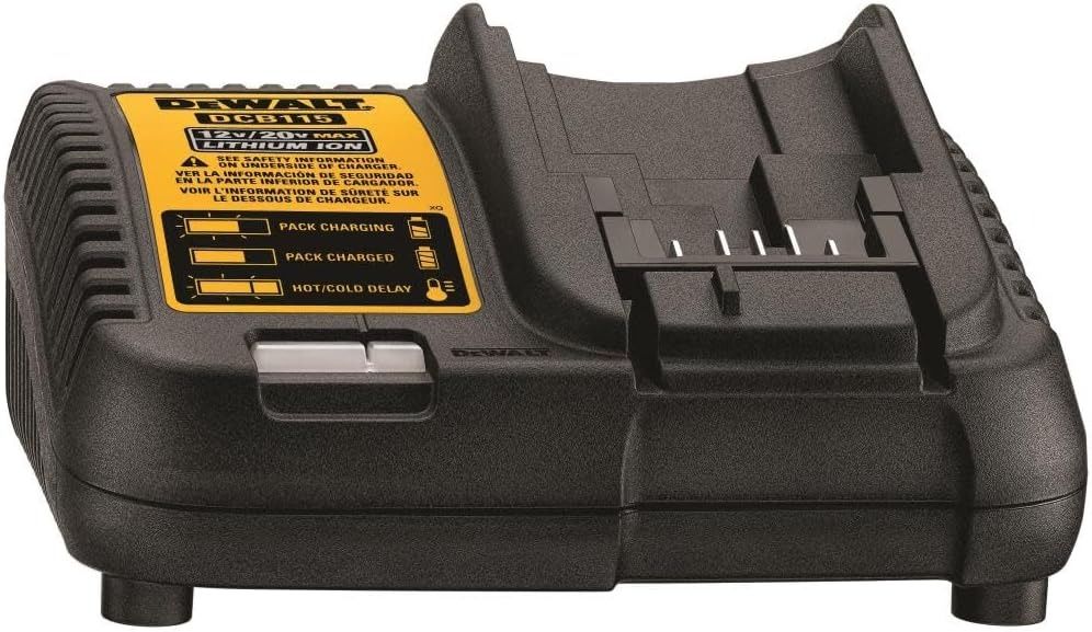 Dewalt 12V to 20V Lithium Ion Battery Charger - Black