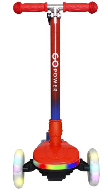 GoPowerBike GoRider Kick Scooter - Blue/Red
