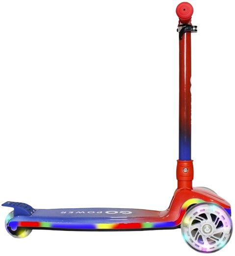 GoPowerBike GoRider Kick Scooter - Blue/Red