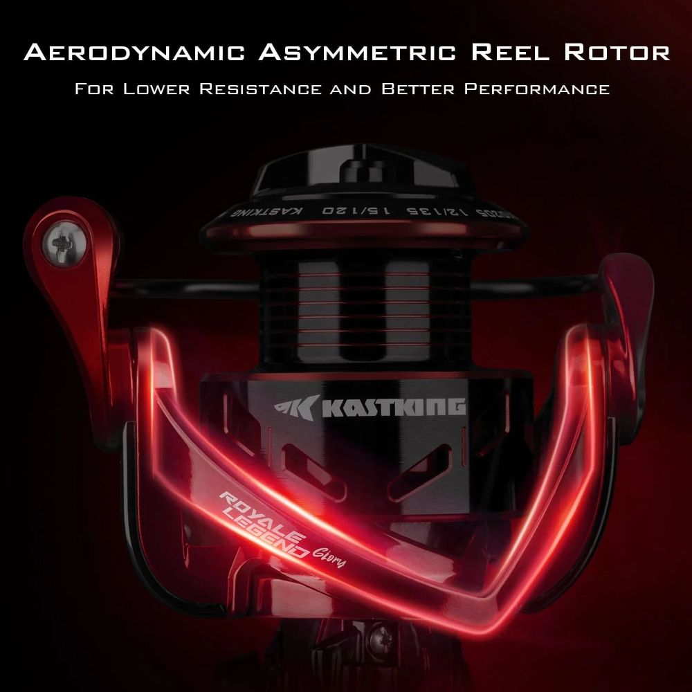 KastKing 2000 Royale Legend Glory Fishing Reel - Red