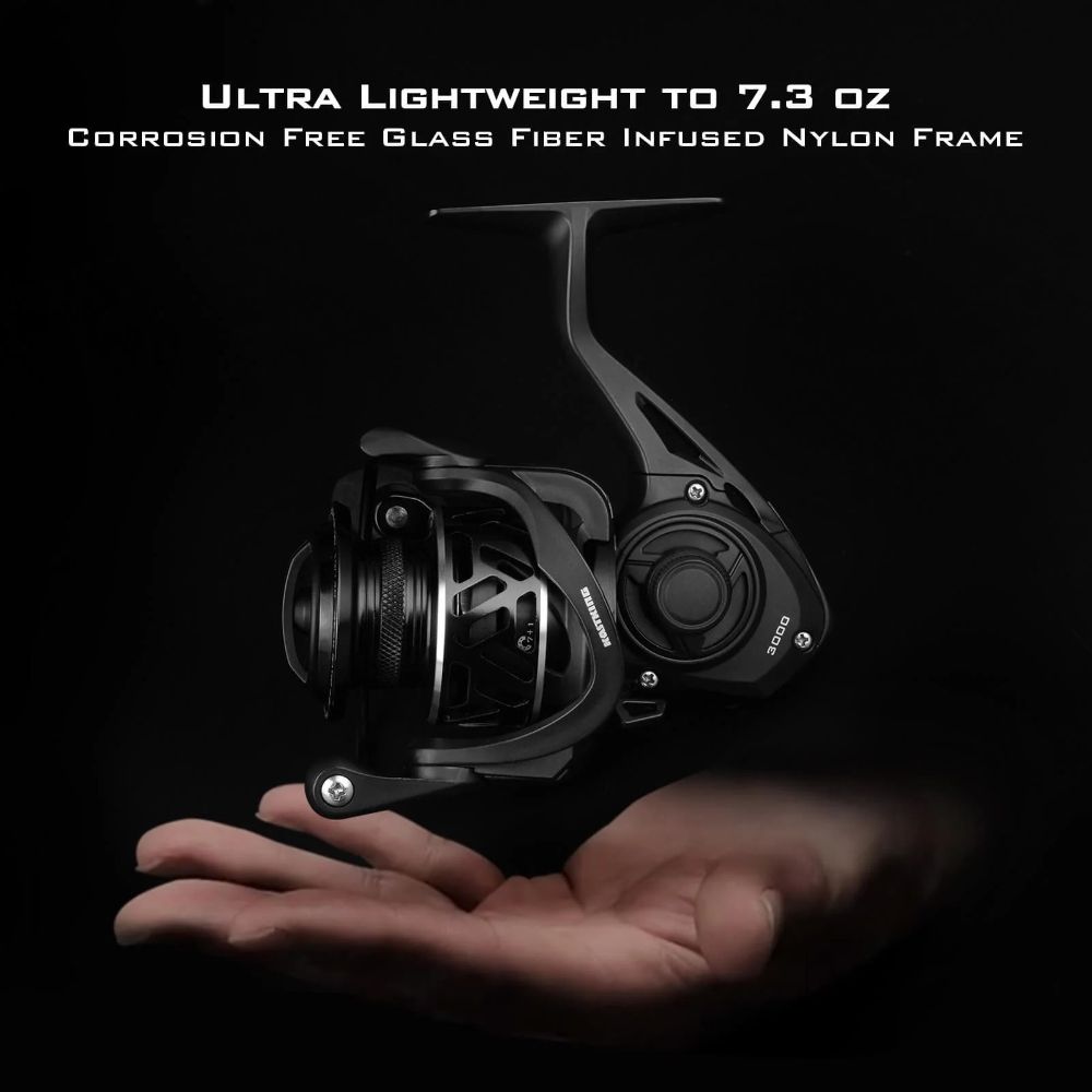 KastKing 1000 Zephyr Spinning Reel - Black