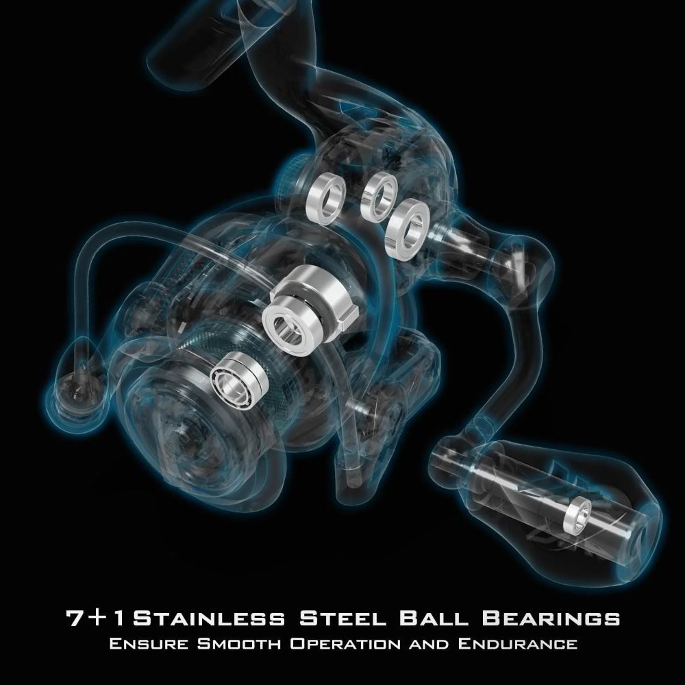 KastKing 1000 Zephyr Spinning Reel - Black