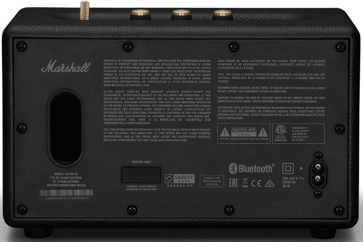Marshall Acton III Bluetooth Speaker - Black