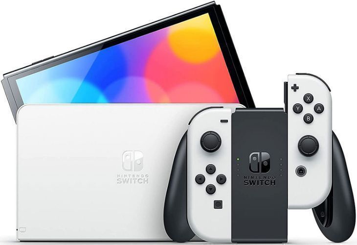 Nintendo Switch OLED Model Handheld Gaming Console - 64GB - White
