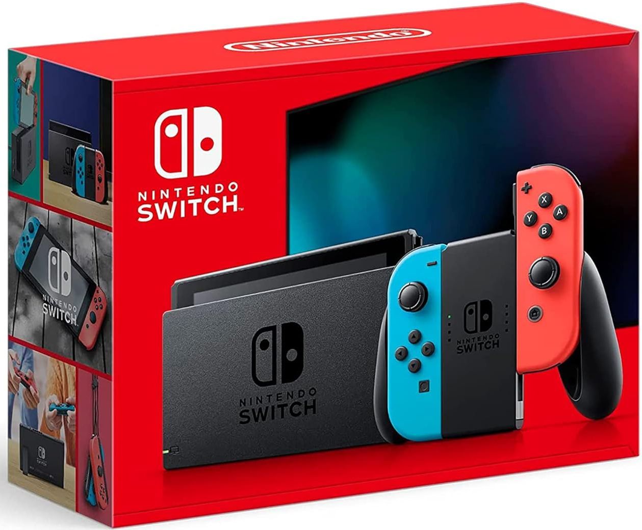 Nintendo Switch with Neon Blue and Neon Red Joy‑Con - 32GB - Multicolor
