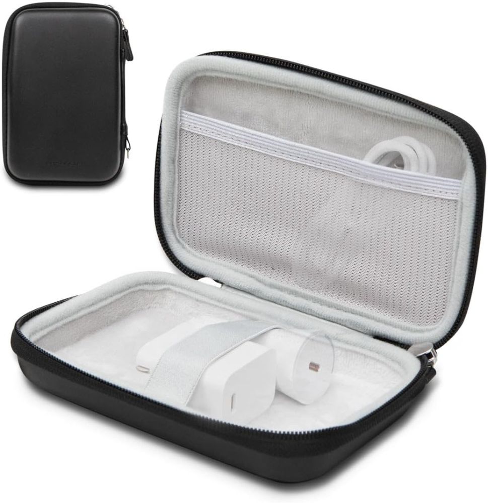 PureGear Travel Organizer Carry Case Zip-Up Pouch - Black - Brand New