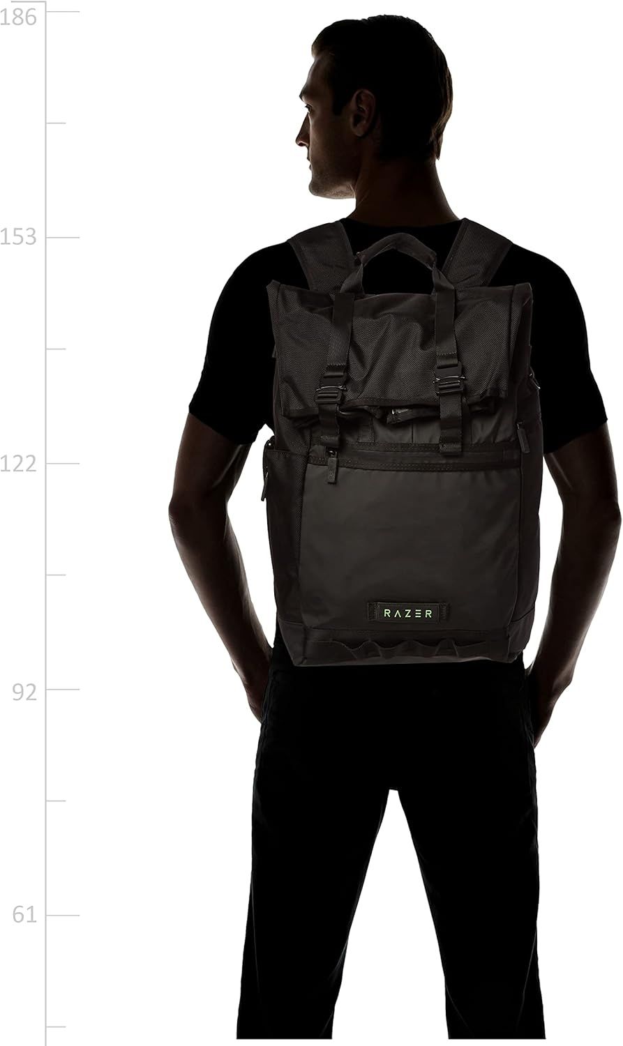 Razer Recon 15-inch Rolltop Backpack - Black
