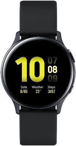 Samsung Galaxy Watch Active2 (Bluetooth) - 4GB - 40mm - Aqua Black Aluminum Case with Black Fluoroelastomer Fluoroelastomer Strap