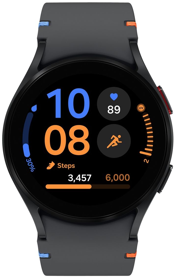 Galaxy Watch FE (2024) (Bluetooth + LTE) - 16GB - 40mm - Black Aluminum Case with Black Silicone Silicone Band
