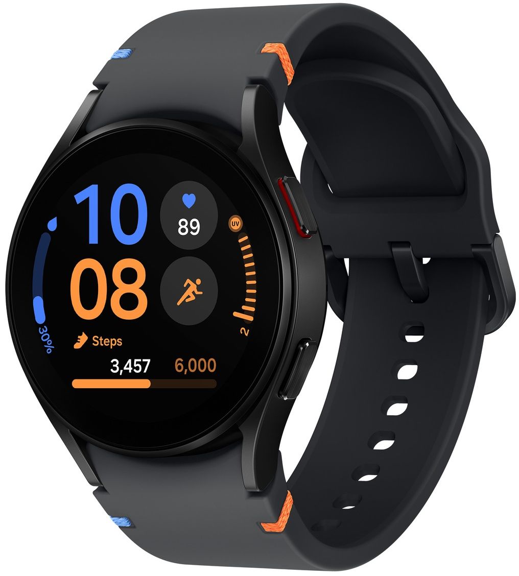 Galaxy Watch FE (2024) (Bluetooth + LTE) - 16GB - 40mm - Black Aluminum Case with Black Silicone Silicone Band