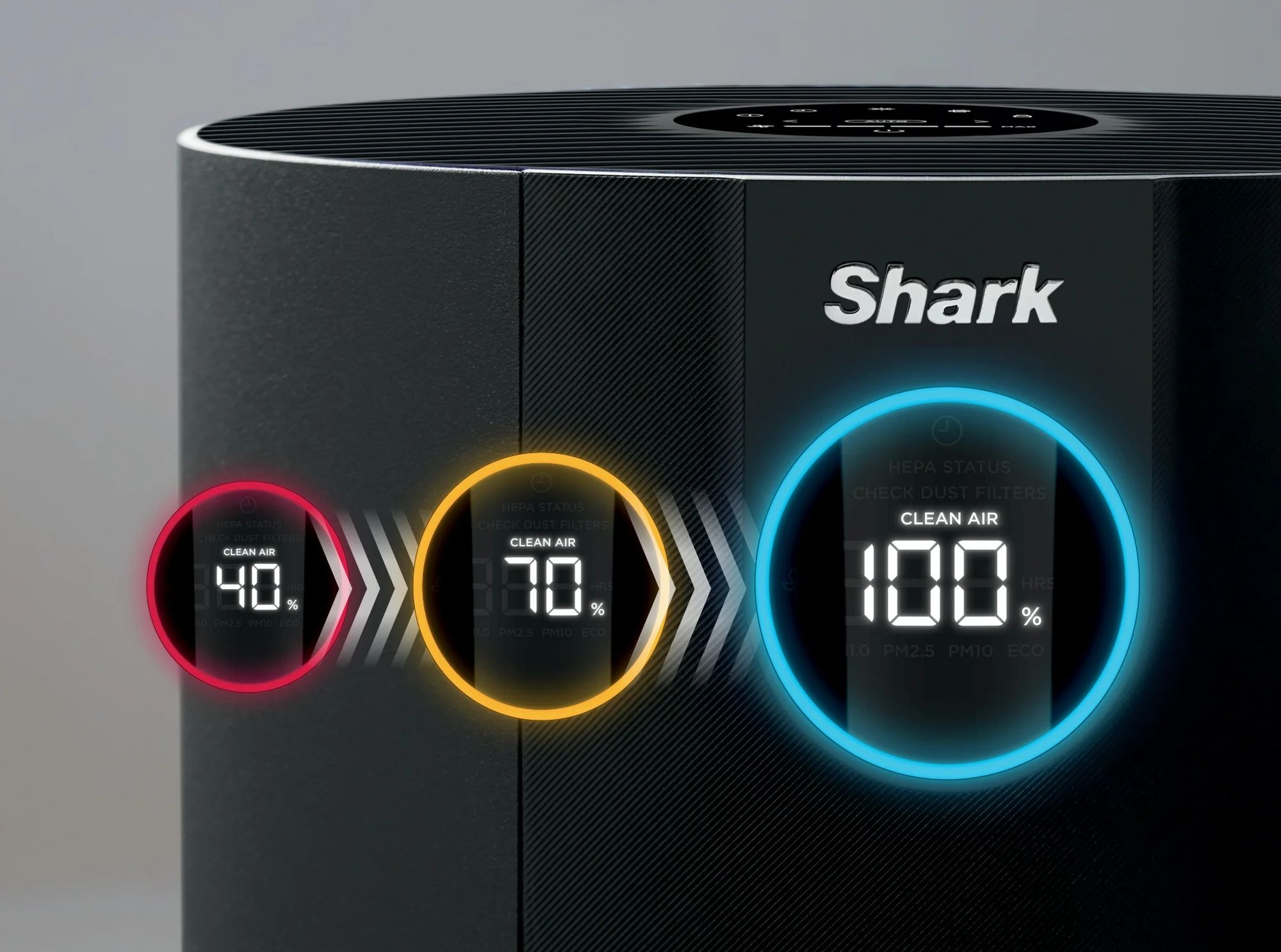 Shark NeverChange Air Purifier MAX 1200 sq. ft. - Charcoal Grey