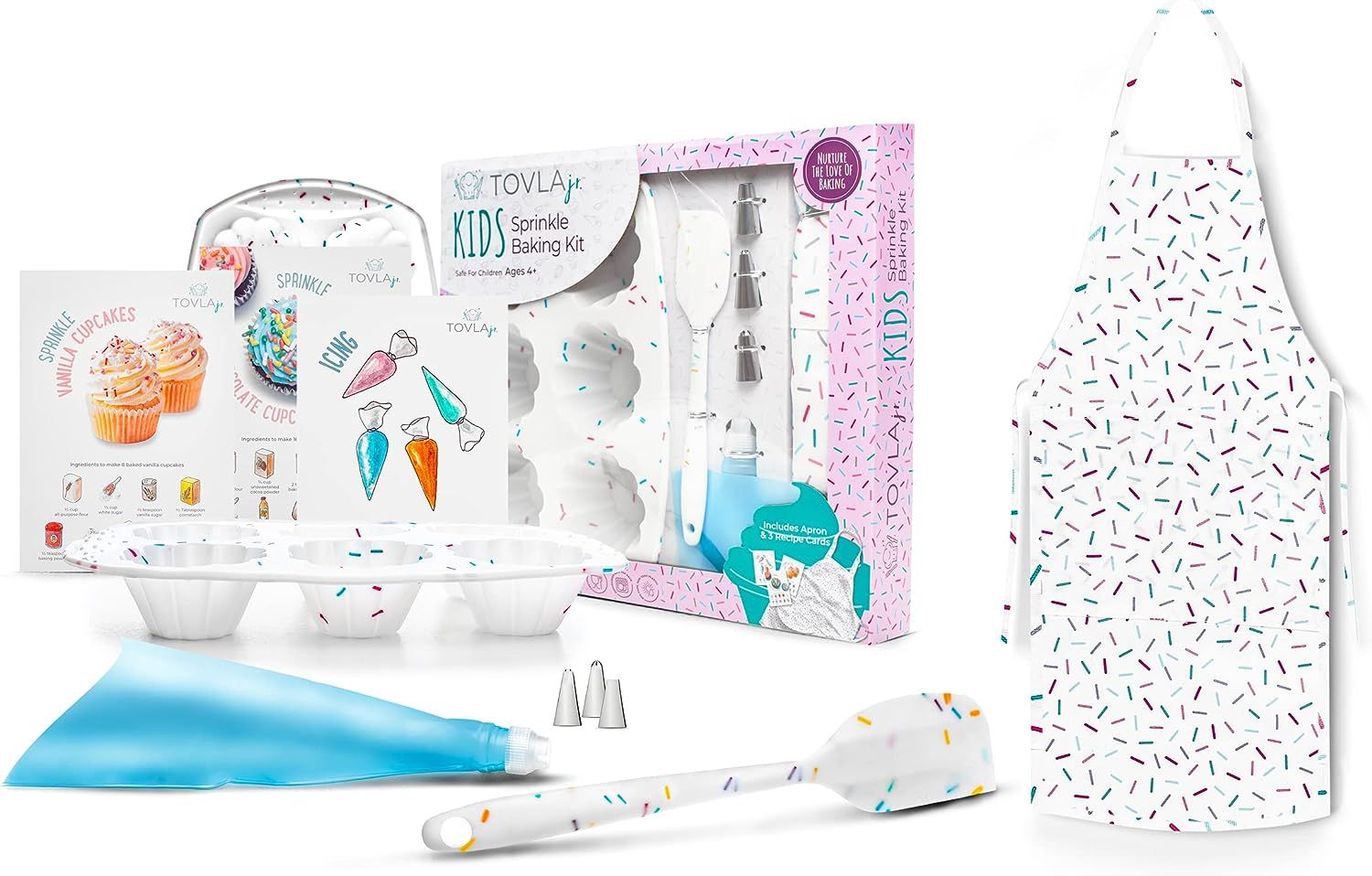 Tovla Jr Kids Sprinkle Baking Set - White