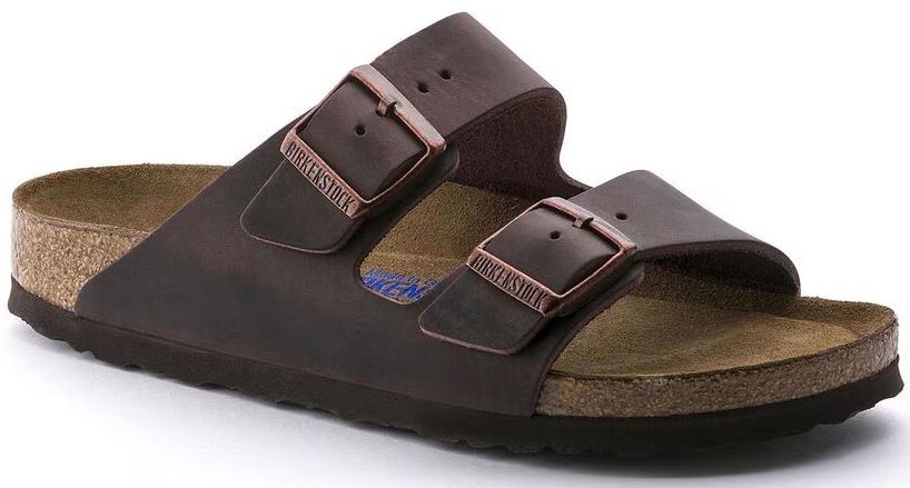 Birkenstock Arizona Soft Footbed Natural Leather Oiled Narrow Fit Unisex Sandals