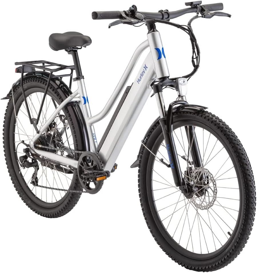 Hurley J-Bay E Electric E-Bike with 7 Speed and Disc Brakes