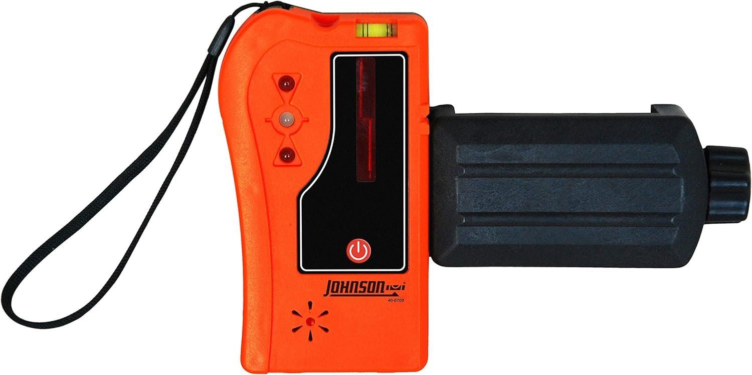 Johnson Level & Tool 40-6705 One-Sided Laser Detector w/Clamp for Red Beam Rotating Lasers