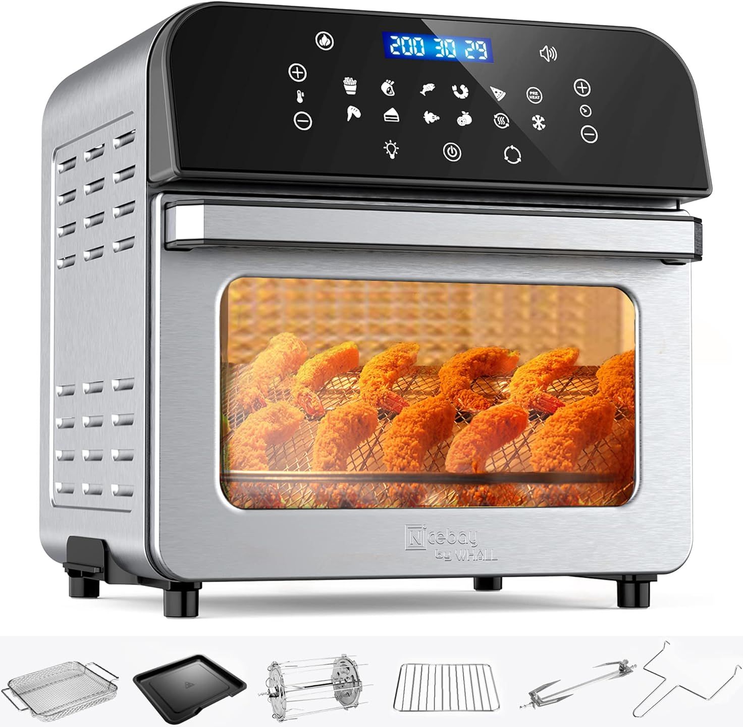 Whall Air Fryer Oven 12QT 12-in-1 Air Fryer